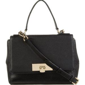 Michael Kors Black Leather Callie Top Handle Bag - EUC